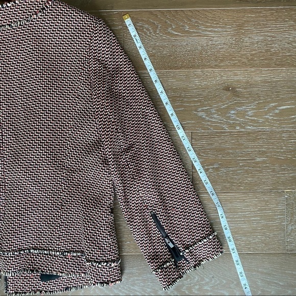 Classiques Entier Woven Tweed Blazer | Orange | L - Picture 8 of 9